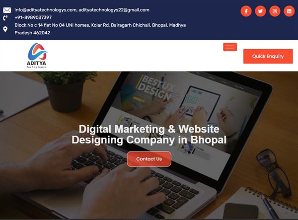 Aditya Technologys - Best Digital Marketing Company In Bhopal | Website Development | SEO Agency